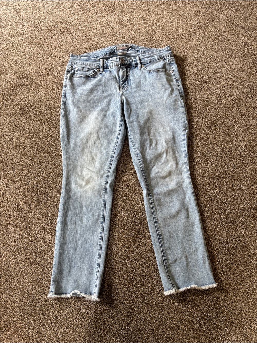 torrid Light Blue Cropped Straight Jeans
